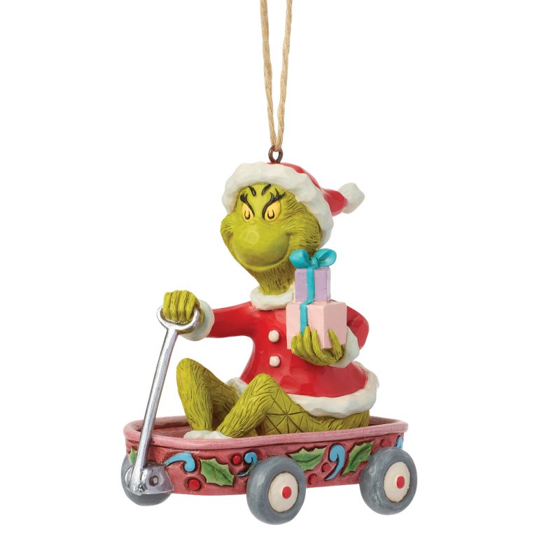 Grinchen p� Tr�kvogn - Ornament 