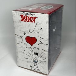 Idefix hunden fra Asterix med skilt