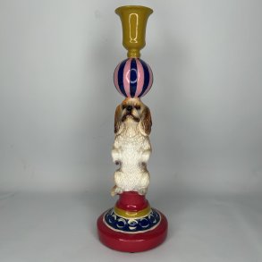 Birch Nielsen - Stage med Hund (28 cm/Guld) 