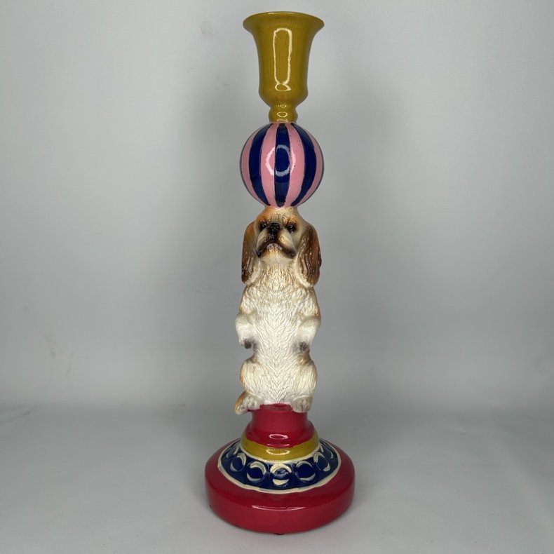 Birch Nielsen - Stage med Hund (28 cm/Guld) 