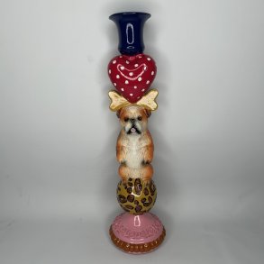 Birch Nielsen - Stage med Hund (35 cm/Hjerte) 