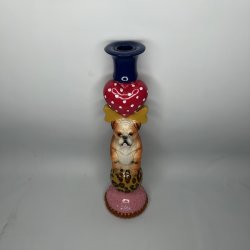 Birch Nielsen - Stage med Hund (35 cm/Hjerte) 