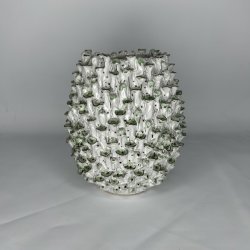 Svampe Vase Hvid (Birch Nielsen) 