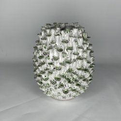 Svampe Vase Hvid (Birch Nielsen) 