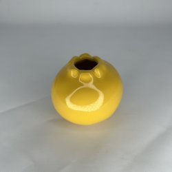 Birch Nielsen Granat�ble Vase Gul 