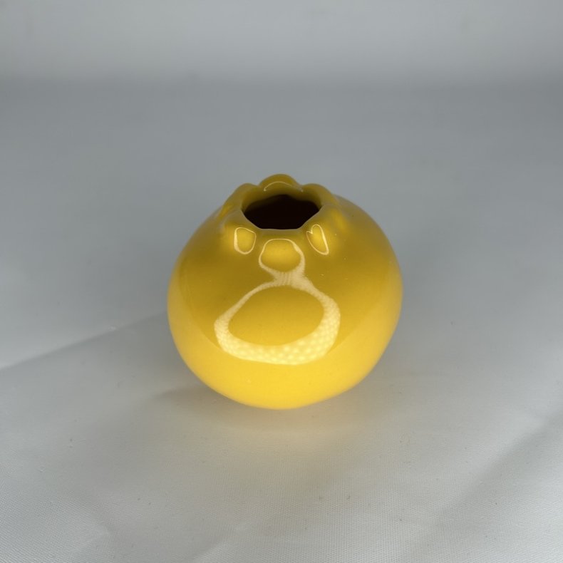 Birch Nielsen Granat�ble Vase Gul 