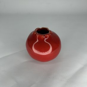 Birch Nielsen Granat�ble Vase R�dbrun 