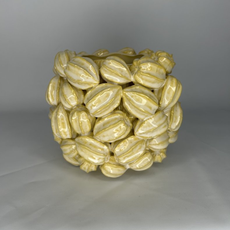 Birch Nielsen Gul Vase m Japansk lygte 