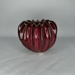 Birch Nielsen Moss Vase Bordeaux H13 