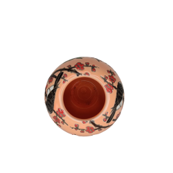 Laksefarvet Fugle Vase (Birch Nielsen)