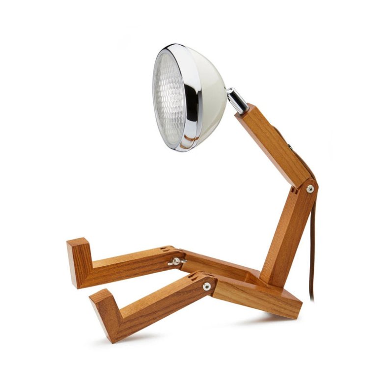 Vintage White Mr. Wattson lampe (Piffany Copenhagen)