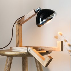 Sort Mini Mr. Wattson lampe (Piffany Copenhagen)