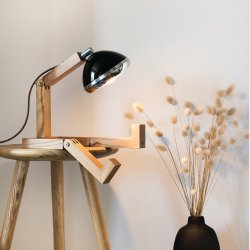 Sort Mini Mr. Wattson lampe (Piffany Copenhagen)