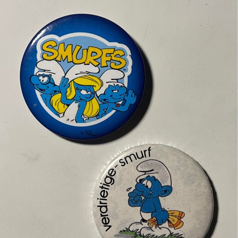 2 stk. Retro Smlf Badges 