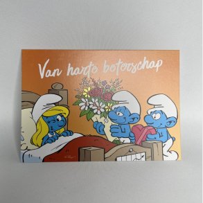 Smlfine i sengen Postkort