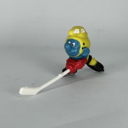 Ishockey Sm�lf m. Hvid Hockeystav - Schleich Patineret 