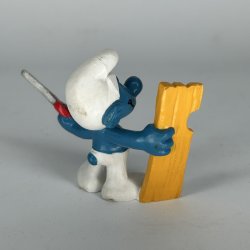 T�mrer Sm�lf  med sav og br�t - Schleich Patineret 