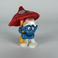 Sm�lf med svamp Paraply R�d - Schleich Patineret 