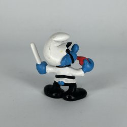 Politimand Sm�lf Hvid - Schleich Patineret 