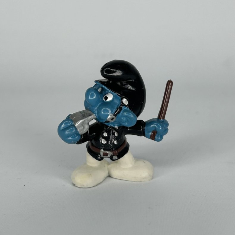 Politimand Sm�lf Sort - Schleich Patineret 