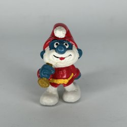 Julemand Sm�lf Hvid i s�k - Schleich Patineret 