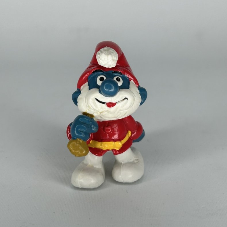 Julemand Sm�lf Hvid i s�k - Schleich Patineret 