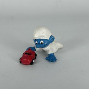 Baby Sm�lf med bil - Schleich Patineret 