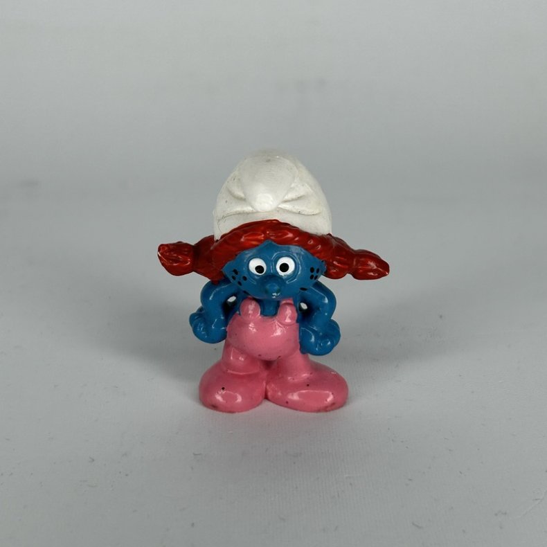 Sassette med R�dt h�r - Sm�lf Schleich Patineret 