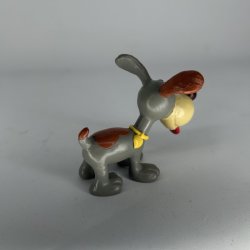 Hunden Puppy fra Sm�lferne i gr� - Schleich Patineret 