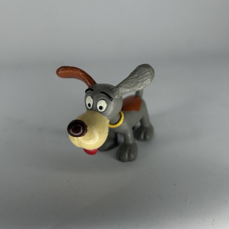 Hunden Puppy fra Sm�lferne i gr� - Schleich Patineret 