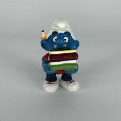 Studerende Sm�lf med b�ger - Schleich Patineret 