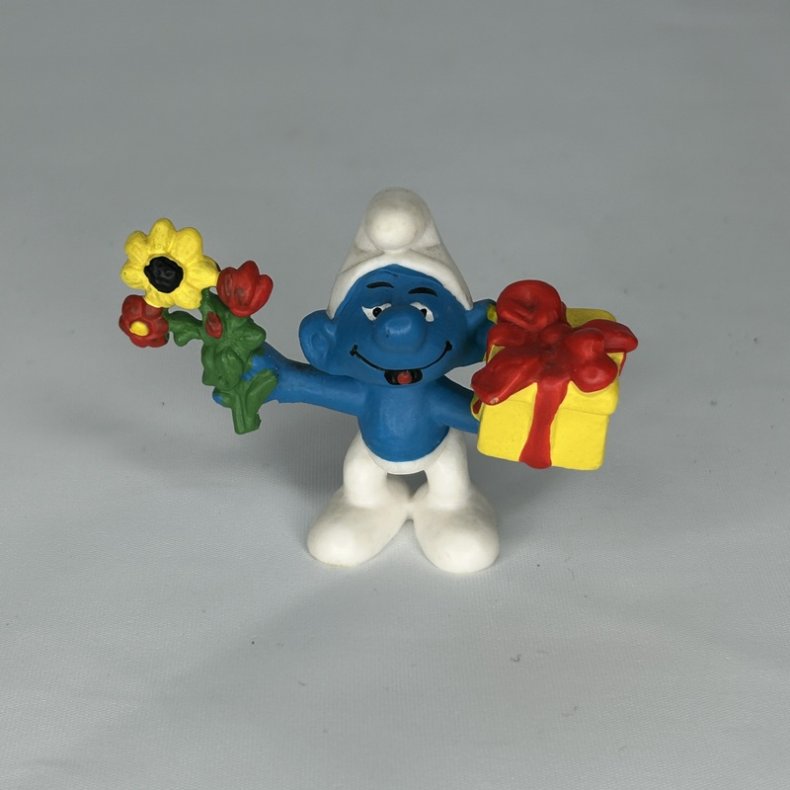 Sm�lf med Gaver og Blomster - Schleich Patineret 