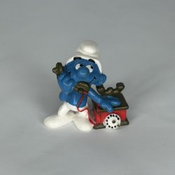 Sm�lf med telefon - Schleich Patineret 